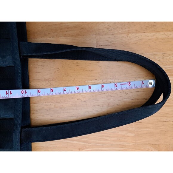 Harveys The Original Seatbelt Bag Purse Tote Satchel Black Double Straps - Picture 6 of 14